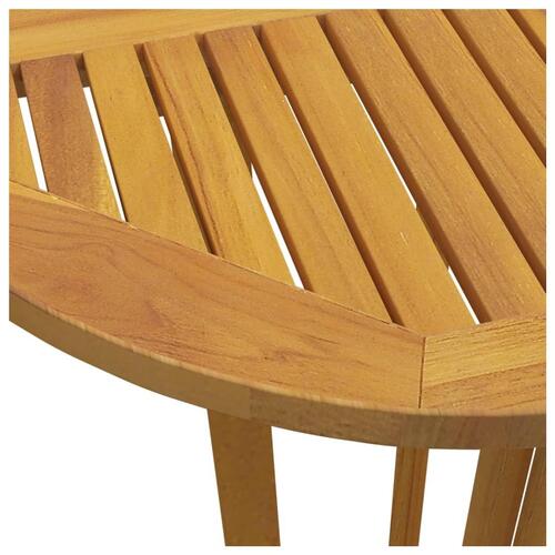 Foldbart barbord 90x65x105 cm massivt teaktræ