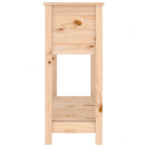 Plantekasse med hylde i massivt fyrretræ - 111,5 x 34,5 x 81 cm