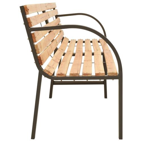 Dobbelt havebænk 225 cm massivt grantræ