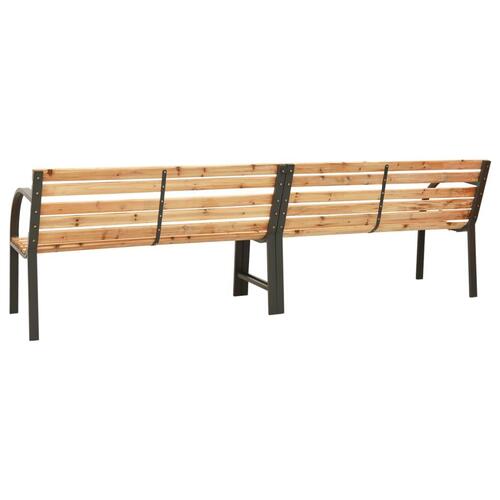 Dobbelt havebænk 225 cm massivt grantræ