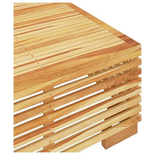 Sofabord til haven 69,5x69,5x31 cm massivt teaktræ