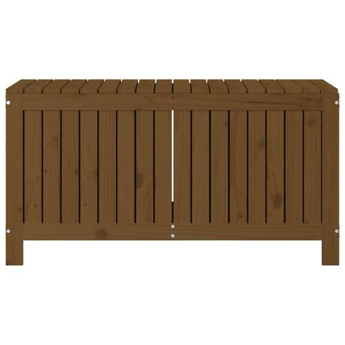 Havekasse 115x49x60 cm massivt fyrretræ gyldenbrun