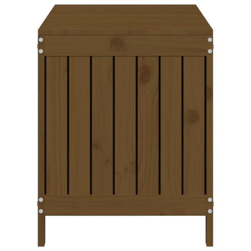 Havekasse 115x49x60 cm massivt fyrretræ gyldenbrun