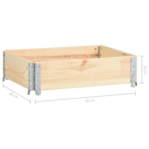 Højbed 60x80 cm massivt fyrretræ