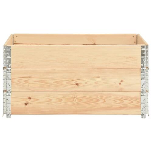Højbed 3 stk. 80x120 cm massivt fyrretræ