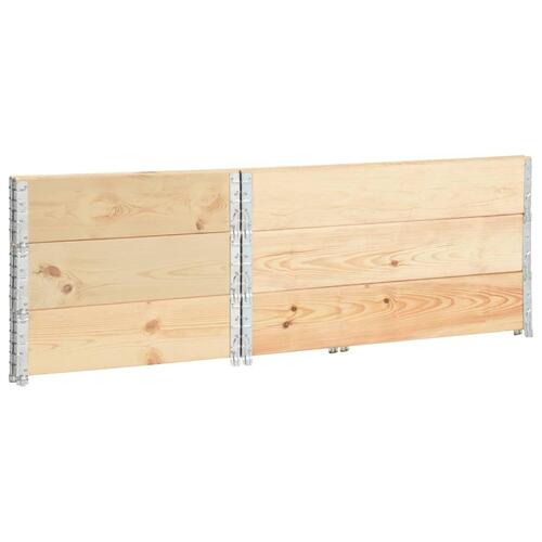 Højbed 3 stk. 80x120 cm massivt fyrretræ