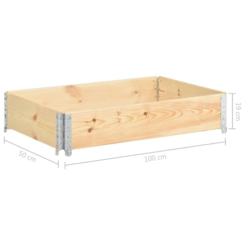 Højbed 50x100 cm massivt fyrretræ
