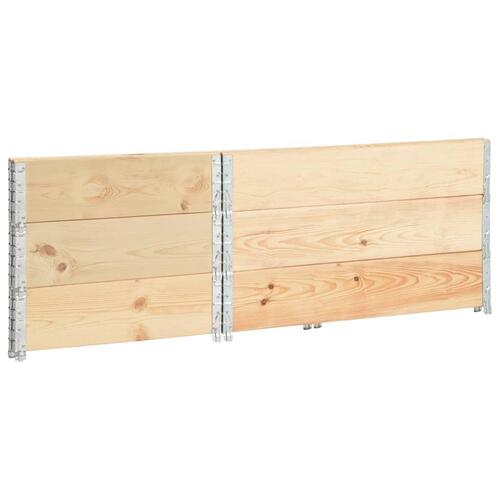 Højbed 3 stk. 50x100 cm massivt fyrretræ