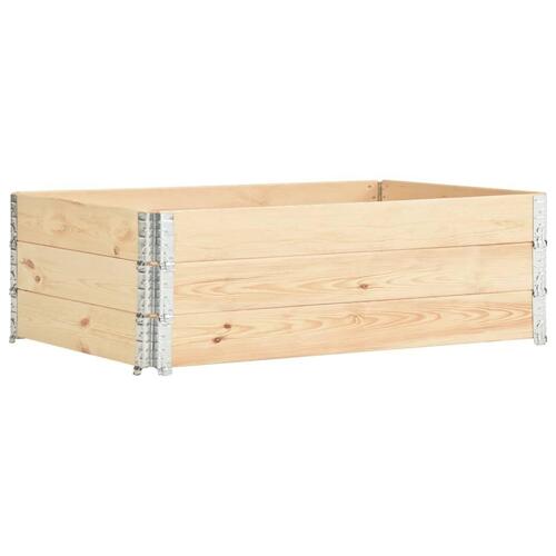 Højbed 3 stk. 50x150 cm massivt fyrretræ
