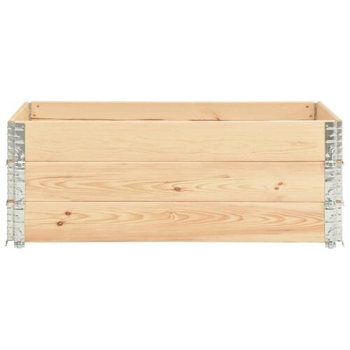 Højbed 3 stk. 50x150 cm massivt fyrretræ