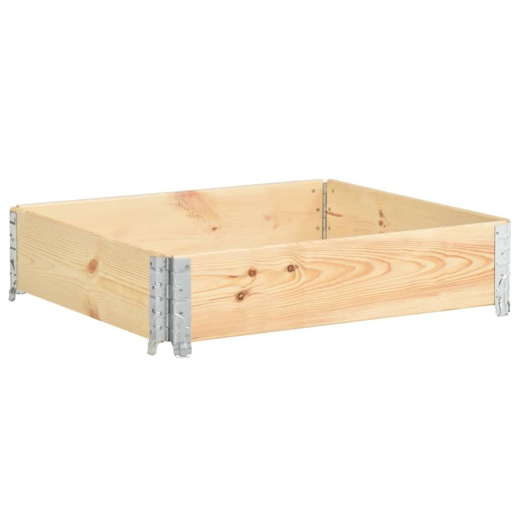 Højbed 100x100 cm massivt fyrretræ