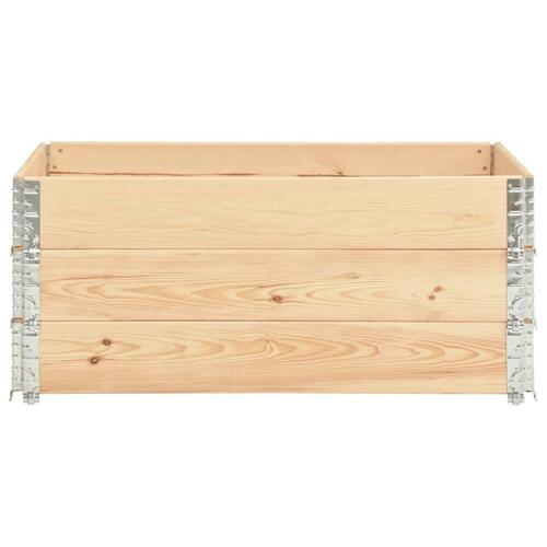 Højbed 3 stk. 100x150 cm massivt fyrretræ