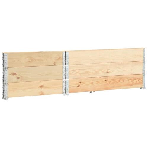 Højbed 3 stk. 100x150 cm massivt fyrretræ
