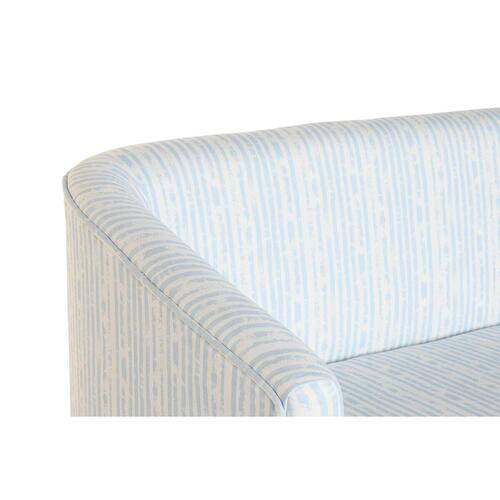 Sofa Blå Hvid Himmelblå Metal Striber Middelhavet 130 x 68 x 78 cm