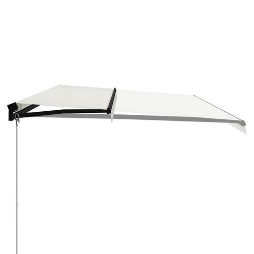 Foldemarkise manuel betjening 600x300 cm cremefarvet