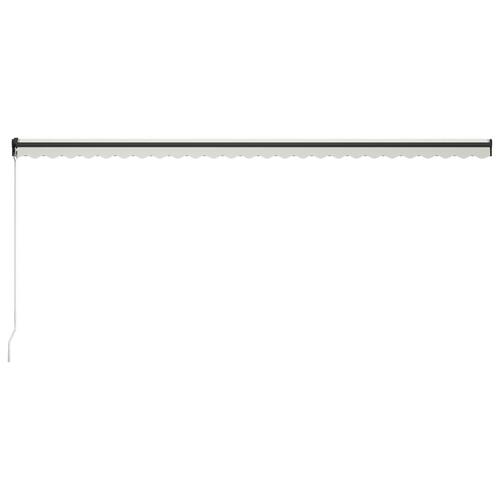 Foldemarkise manuel betjening 600x300 cm cremefarvet