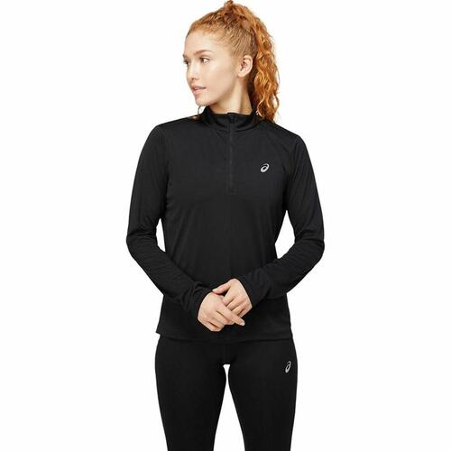 Langærmet T-shirt til Kvinder Asics Sort L