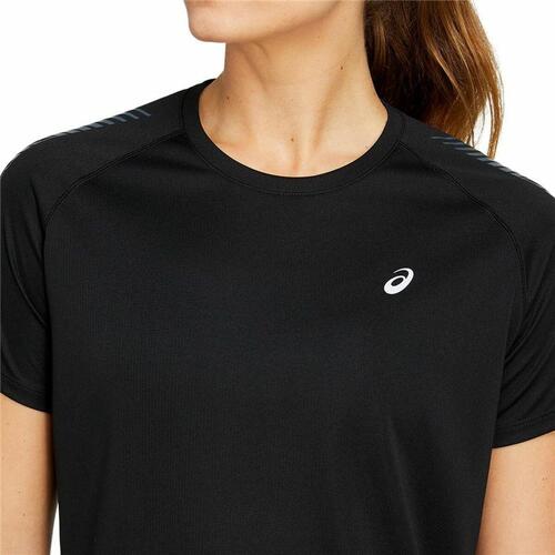 Kortærmet T-shirt til Kvinder Asics Icon SS Sort XS