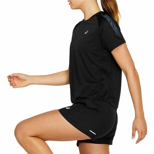 Kortærmet T-shirt til Kvinder Asics Icon SS Sort XS