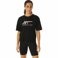 Kortærmet T-shirt til Kvinder Asics Tiger Sort L