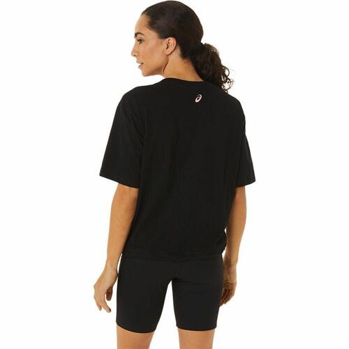 Kortærmet T-shirt til Kvinder Asics Tiger Sort L