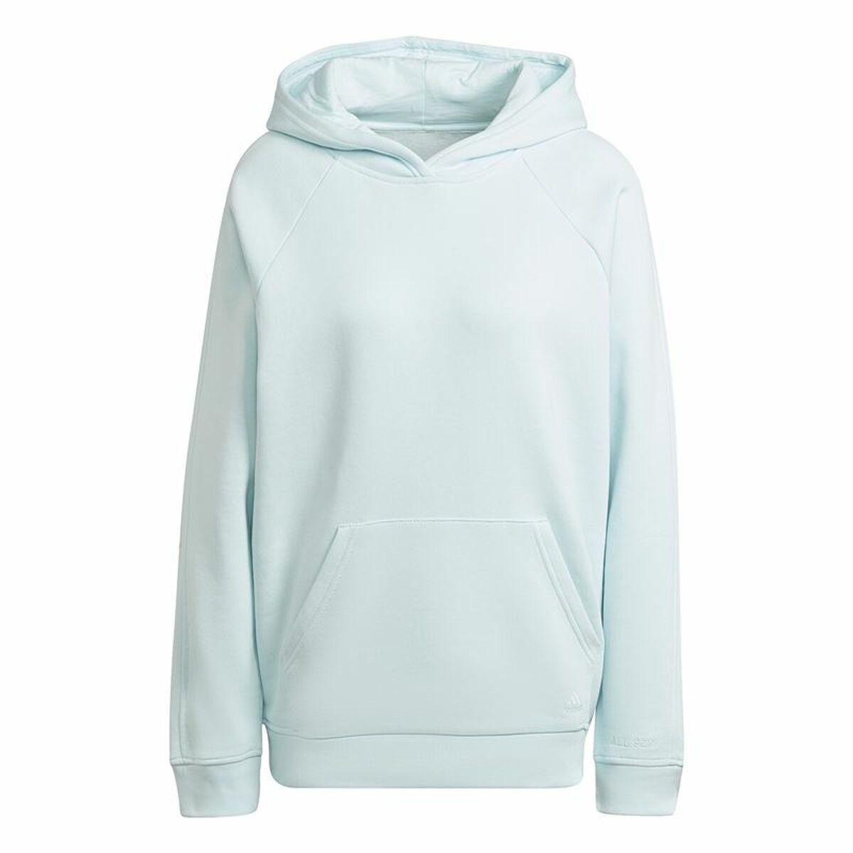 Hættetrøje til Kvinde Adidas All Szn Fleece Blå S