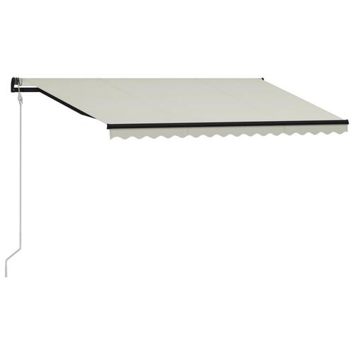Automatisk foldemarkise 400x300 cm cremefarvet