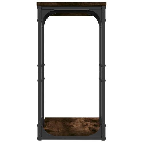 Sidebord 40x30x60 cm konstrueret træ røget egetræsfarve
