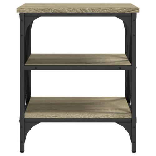 Sidebord 40x42x50 cm konstrueret træ sonoma-eg
