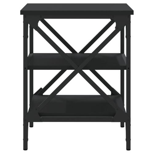 Sidebord 40x42x50 cm konstrueret træ sort
