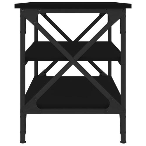 Sidebord 55x38x45 cm konstrueret træ sort