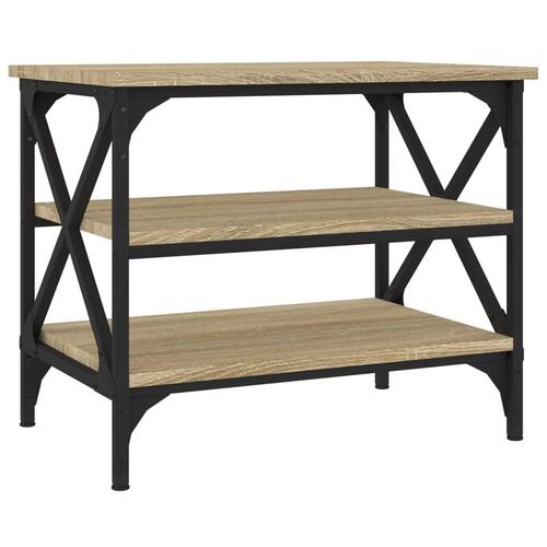 Sidebord 55x38x45 cm konstrueret træ sonoma-eg