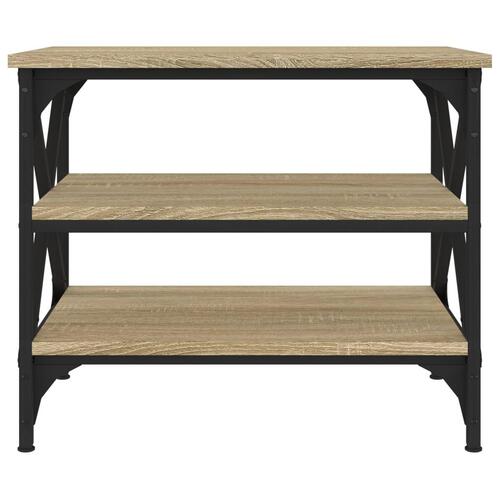 Sidebord 55x38x45 cm konstrueret træ sonoma-eg