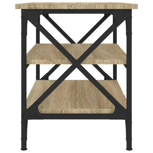 Sidebord 55x38x45 cm konstrueret træ sonoma-eg