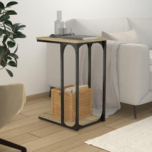 Sidebord 40x30x60 cm konstrueret træ sonoma-eg