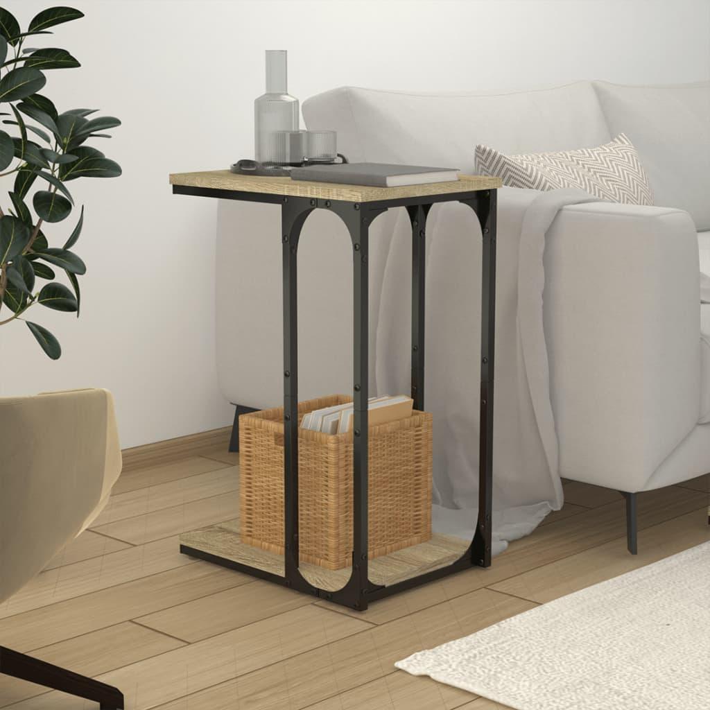 Sidebord 40x30x60 cm konstrueret træ sonoma-eg