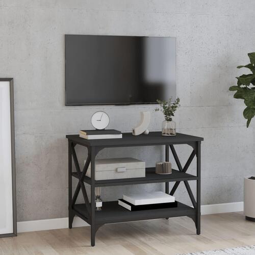 Tv-bord 60x40x50 cm konstrueret træ sort