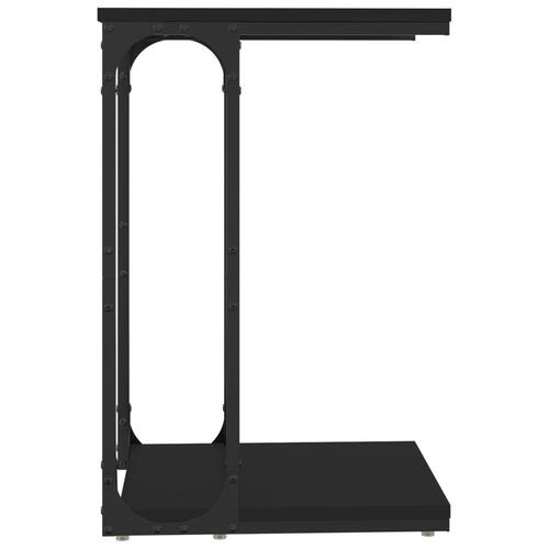Sidebord 40x30x60 cm konstrueret træ sort