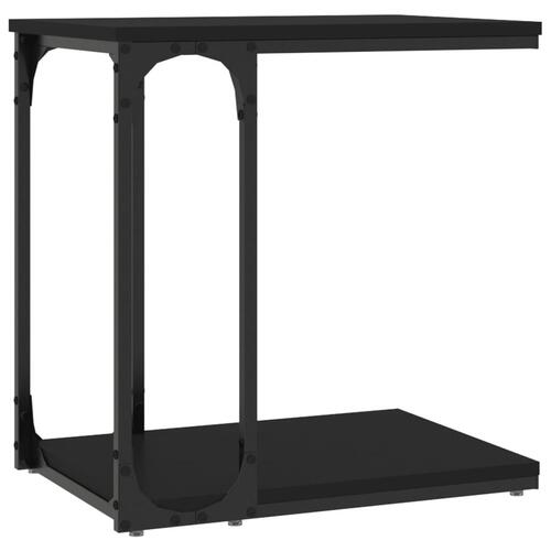 Sidebord 50x35x52 cm konstrueret træ sort