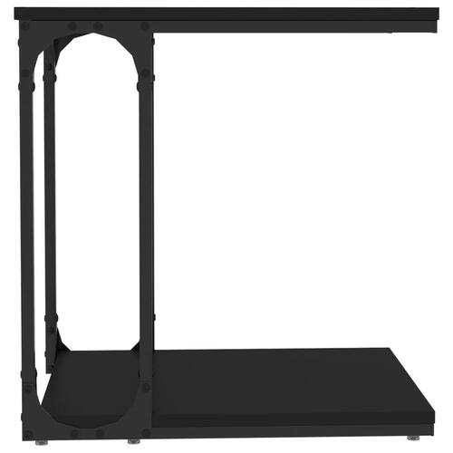 Sidebord 50x35x52 cm konstrueret træ sort