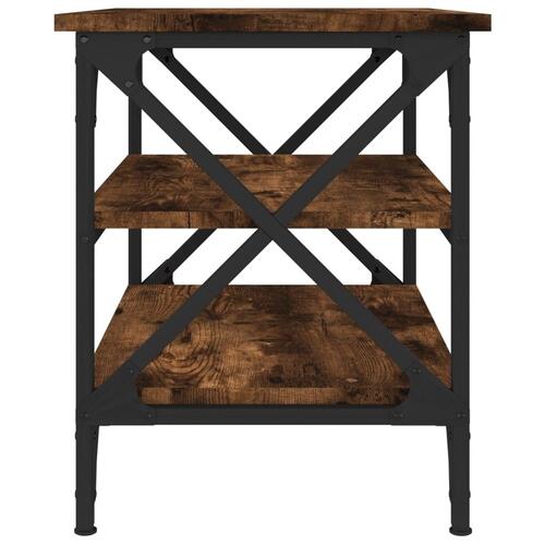 Sidebord 55x38x45 cm konstrueret træ røget egetræsfarve