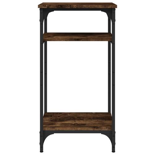 Sidebord 40x30x75 cm konstrueret træ røget egetræsfarve