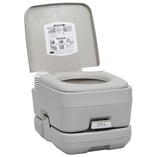 Transportabelt campingtoilet og håndvask