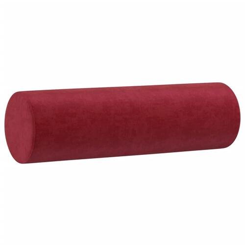 Pyntepuder 2 stk. Ø15x50 cm velour vinrød