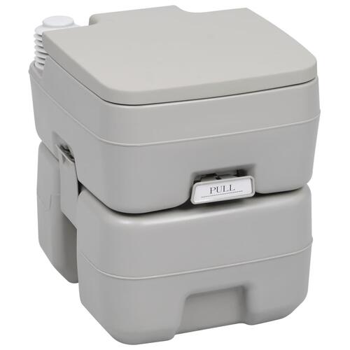 Transportabelt campingtoilet og håndvask