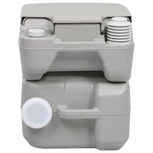 Transportabelt campingtoilet og håndvask