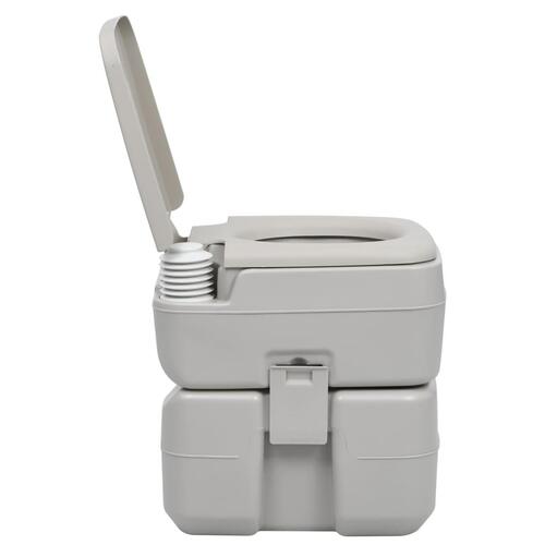 Transportabelt campingtoilet og håndvask