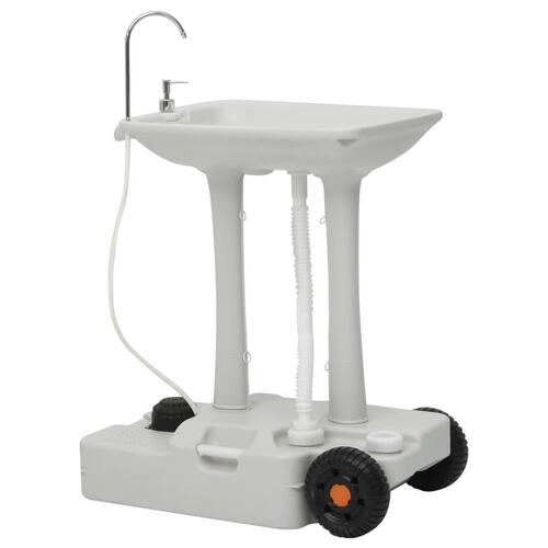 Transportabelt campingtoilet og håndvask