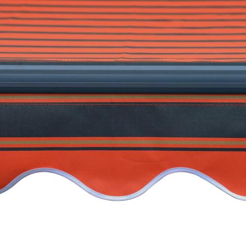 Manuel foldemarkise m. vindsensor & LED 300x250 cm orange brun