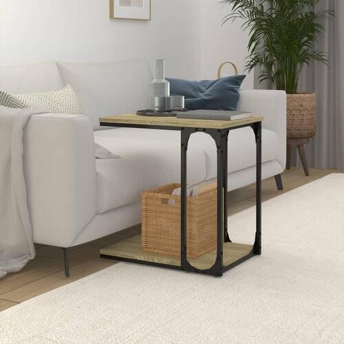 Sidebord 50x35x52 cm konstrueret træ sonoma-eg